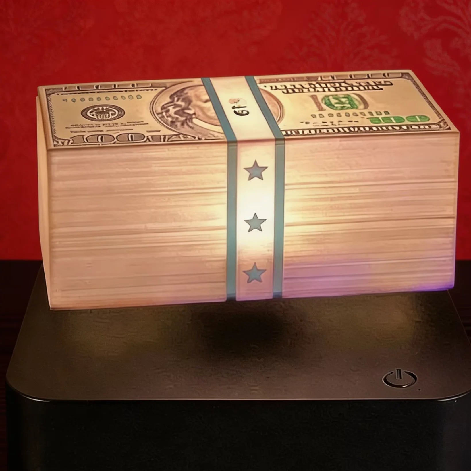 Magnetic Levitation Dollar Lamp, Game Floating Money LED Night Light,Bedside Lamp,Decoration Gift