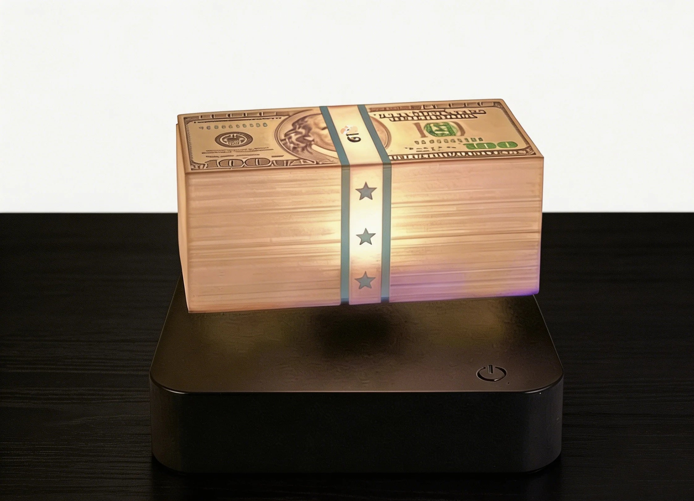 Magnetic Levitation Dollar Lamp, Game Floating Money LED Night Light,Bedside Lamp,Decoration Gift