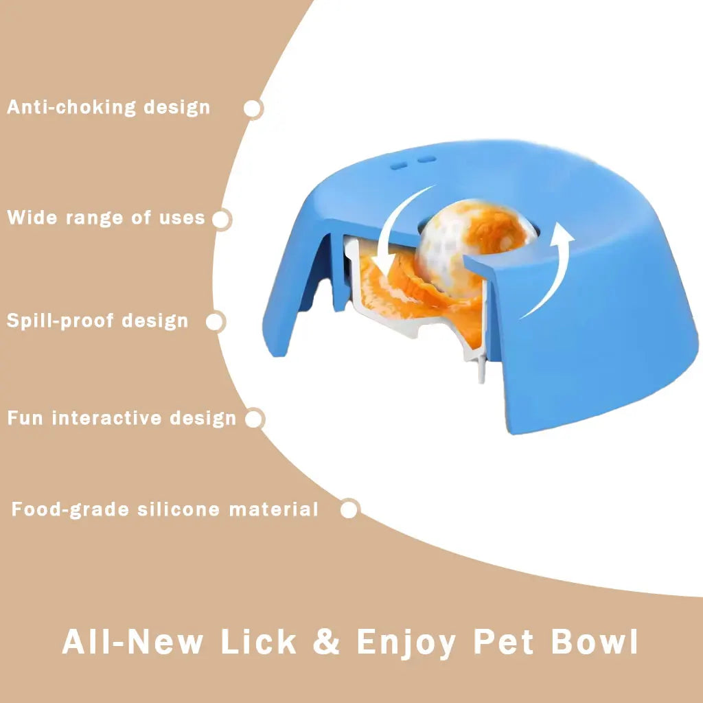 Slow Feeder Dog Bowl - Stops Vomiting & Bloat In 7 days