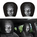 Halloween Horror Face Car Headrest Covers - 2 Pack Skull Seat Cover for Cars.