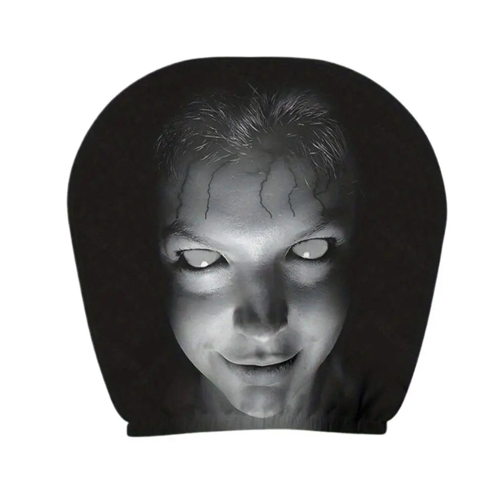 Halloween Horror Face Car Headrest Covers - 2 Pack Skull Seat Cover for Cars.